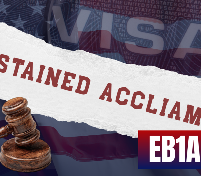 Sustained Acclaim EB1A