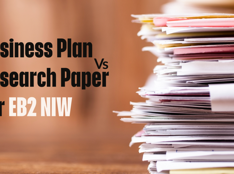 EB-2 NIW business plan vs research paper