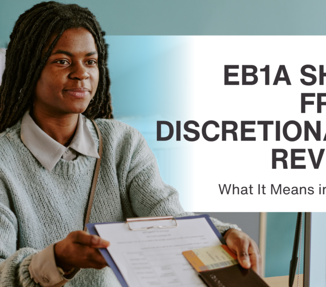 EB1A shift from discretionary review